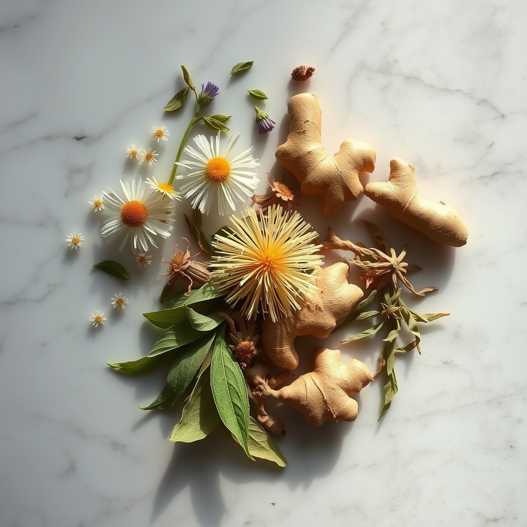 Natural herbs and botanicals used in LuluTox tea